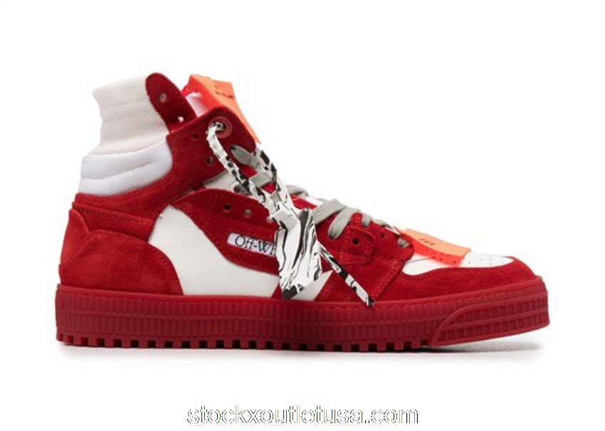 Outlet OFF-WHITE Off-Court 3.0 Red White SS21 OMIA065R21LEA0020125