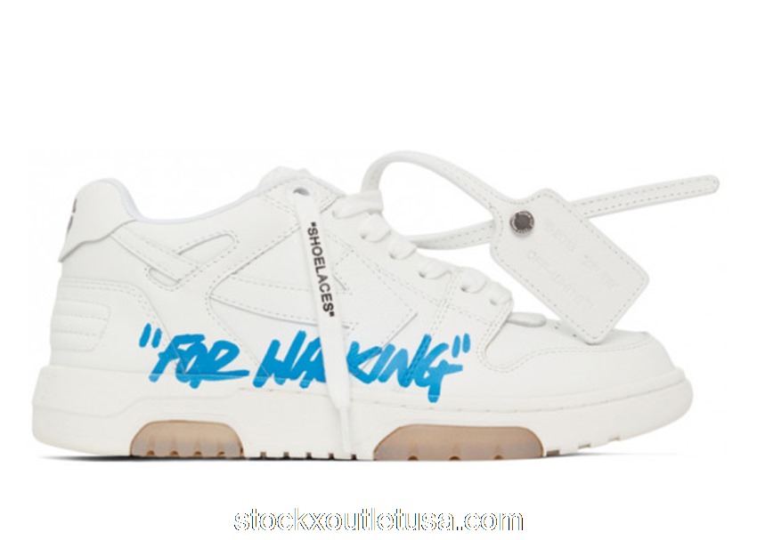 Outlet OFF-WHITE Out Of Office \"OOO\" Low For Walking White Blue (W) OWIA259F21LEA0020101