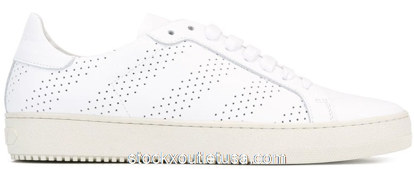Outlet OFF-WHITE Perforated Low Top White Ice Gray (W) OWIA013F162571000105