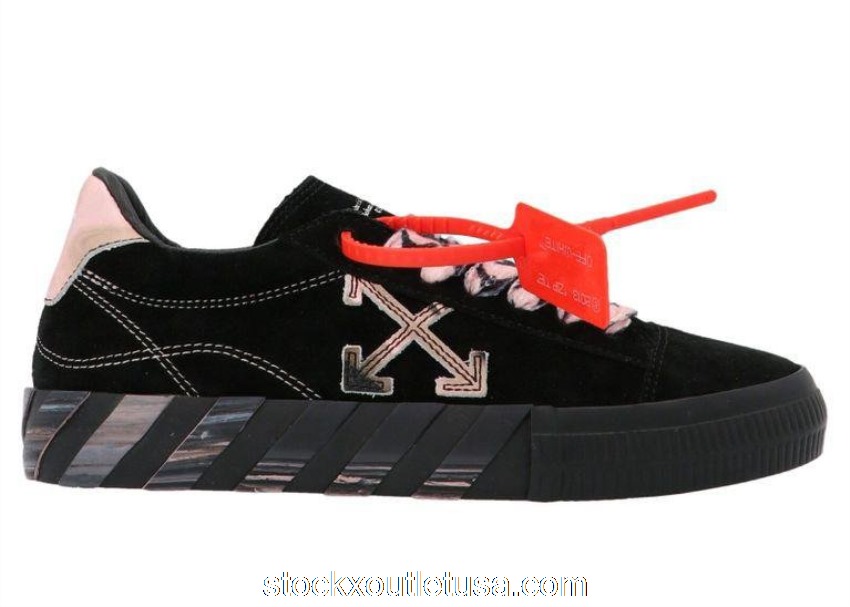 Outlet OFF-WHITE Vulc Low Black Pink Tie Dye (W) OWIA178R21LEA0011030