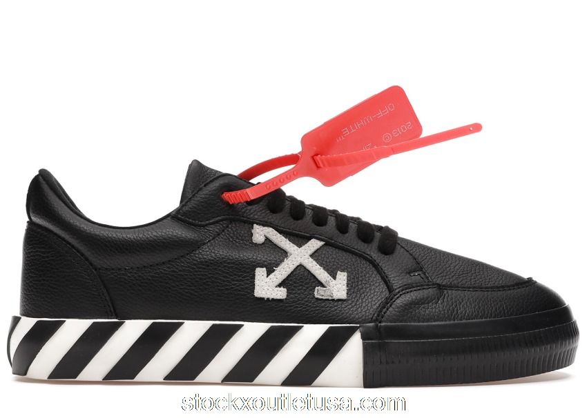 Outlet OFF-WHITE Vulc Low Black White SS20 OMIA085S20D680381001