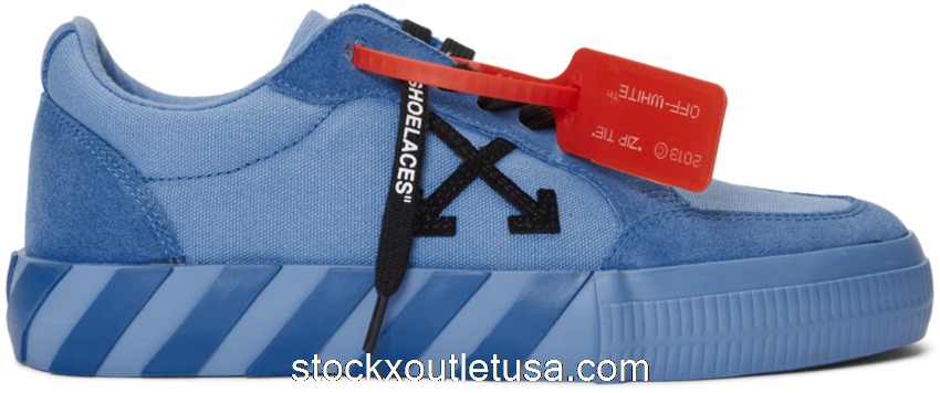 Outlet OFF-WHITE Vulc Low Blue Canvas FW19 192607M237026