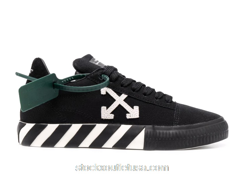 Outlet OFF-WHITE Vulc Low Canvas Black Black SS22 (W) OWIA178C99FAB0011001