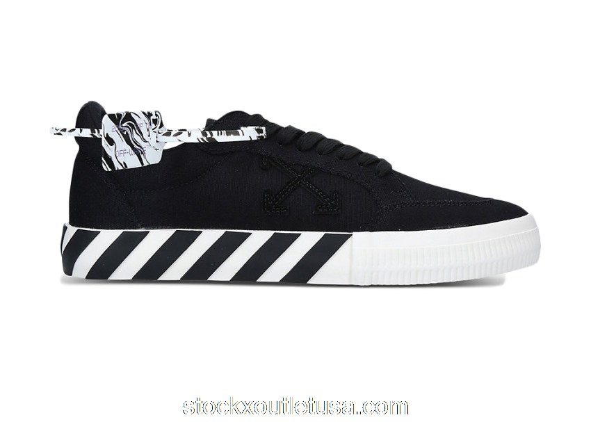 Outlet OFF-WHITE Vulc Low Double Black FW20 OMIA085E20FAB0011010