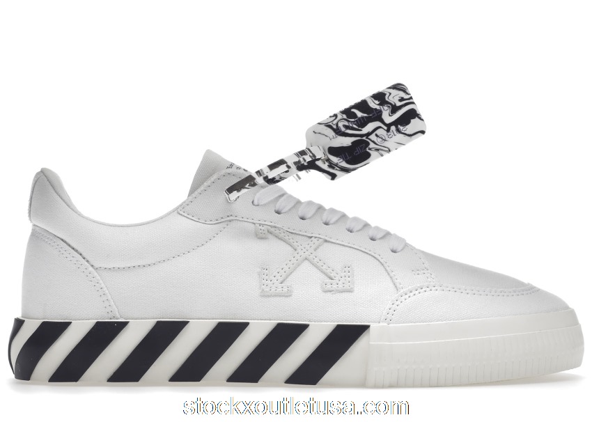Outlet OFF-WHITE Vulc Low Double White FW 20 OMIA085E20FAB0010101