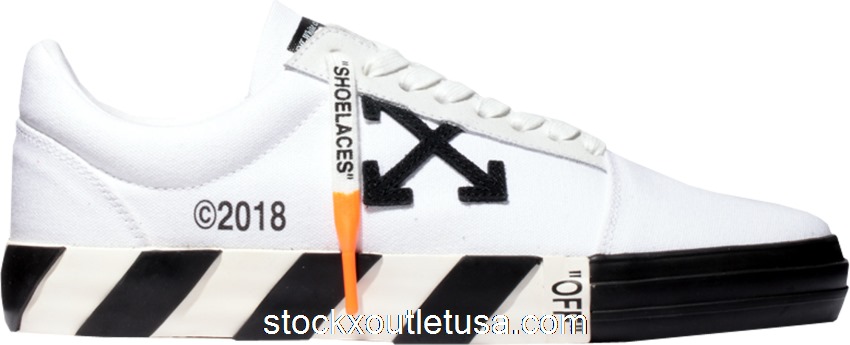 Outlet OFF-WHITE Vulc Low Top White Black (W) OWIA146R198000160100