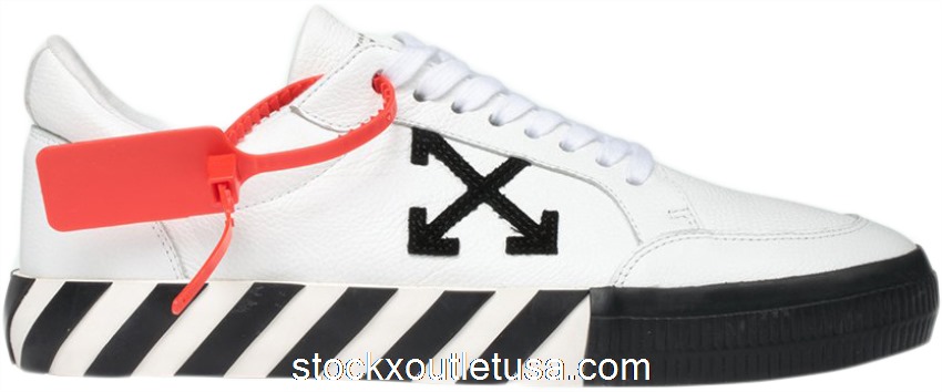 Outlet OFF-WHITE Vulc Low White Black SS20 OMIA085S20D680380110