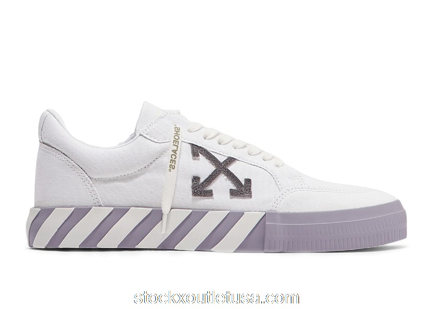 Outlet OFF-WHITE Vulc Low White Lavender OMIA085F21FAB0010109