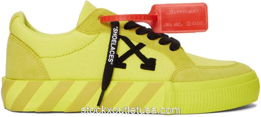 Outlet OFF-WHITE Vulc Low Yellow Canvas FW19 192607M237028