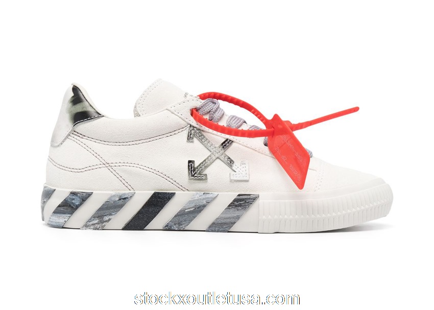 Outlet OFF-WHITE Vulcanized Low White Gray (W) OWIA178R21LEA0010109