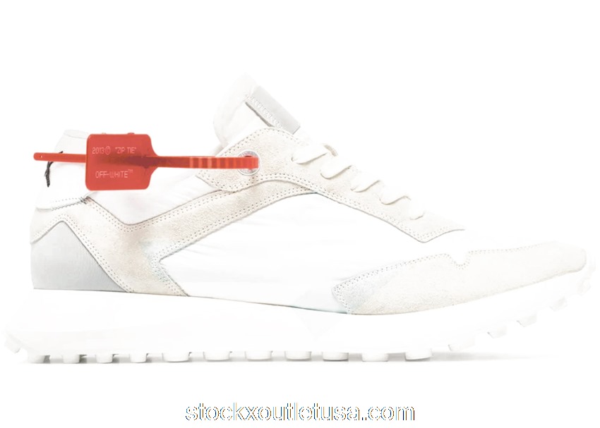 Outlet OFF-WHITE Zip Tie Low Top White OMIA159R20D390590133