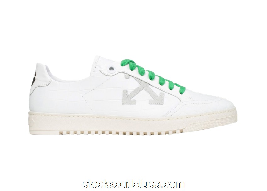 Outlet Off-White Croco White Green OMIA042E20LEA0020100