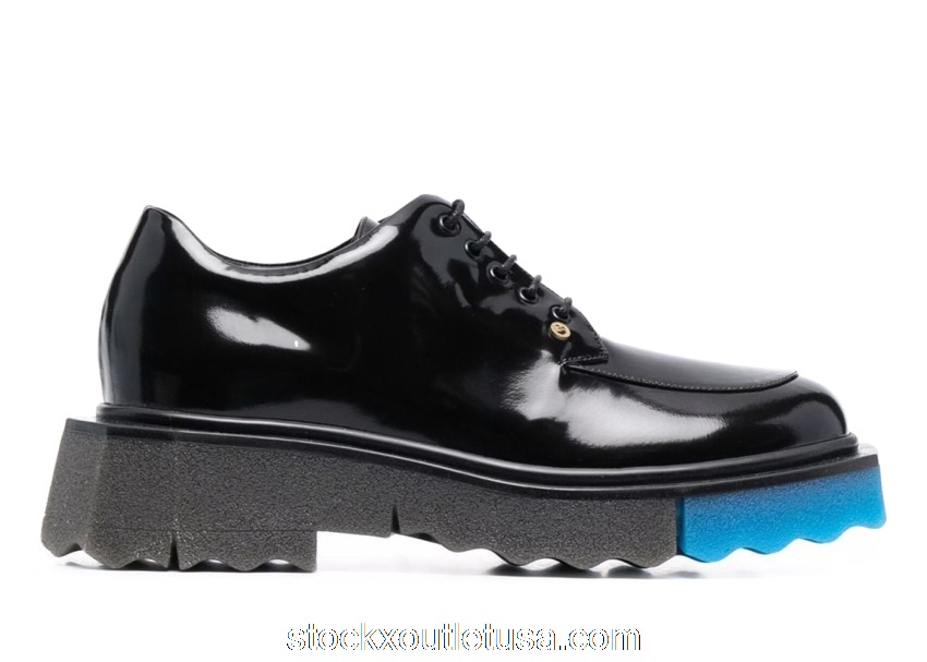 Outlet Off-White High-Shine Black Blue (W) OWIH022S22LEA0015500