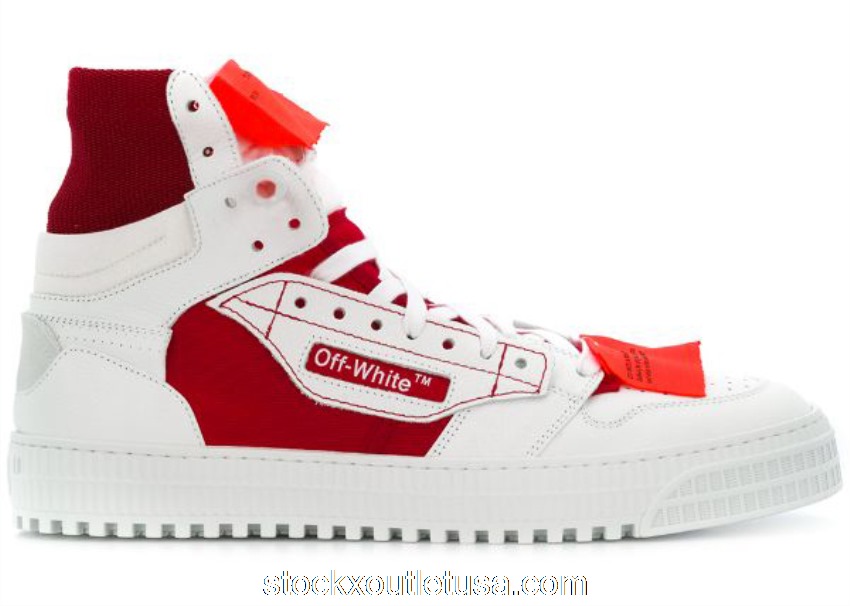 Outlet Off-White High Top Red FW18 OMIA065F18A420120120