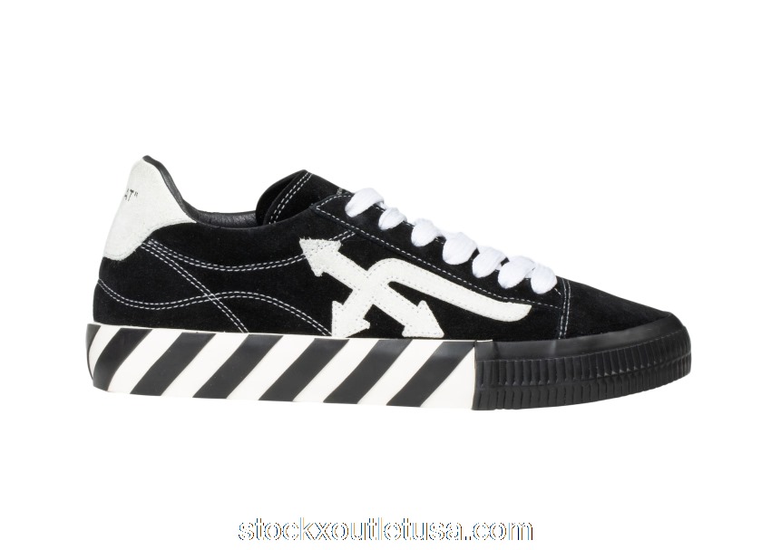 Outlet Off-White Low Vulc Black Suede (W) OWIA216S20LEA0011001