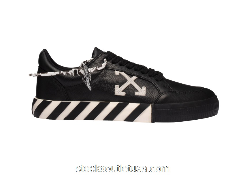 Outlet Off-White Low Vulc Black White OMIA085E20LEA0011001