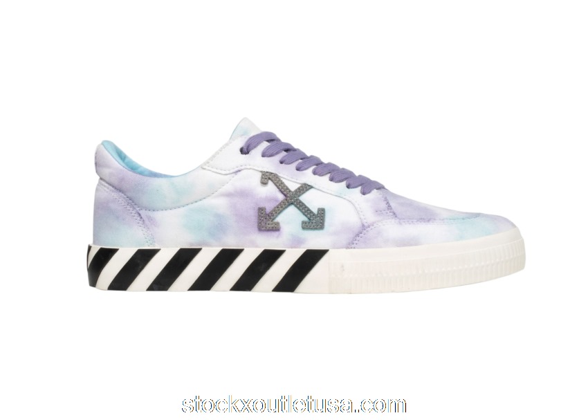 Outlet Off-White Low Vulc Lilac Tie Dye OMIA085E20FAB0020136