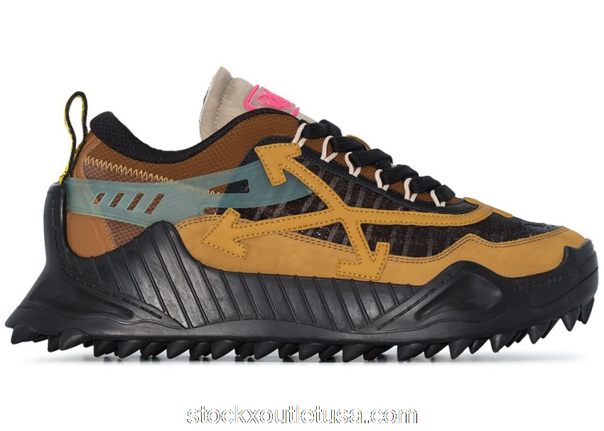 Outlet Off-White Odsy-1000 Khaki Brown OMIA139F198000401053
