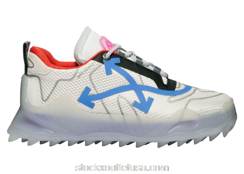 Outlet Off-White Odsy Mesh Transparent Blue OMIA179E20FAB0017945