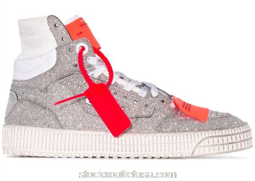 Outlet Off-White Off Court Silver Glitter (W) OWIA112E19F570779100