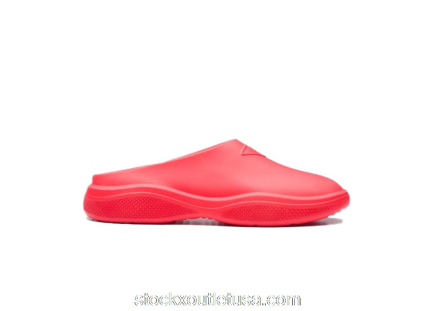Outlet Prada Foam Rubber Mule Red 2S2959_3LKD_F0011