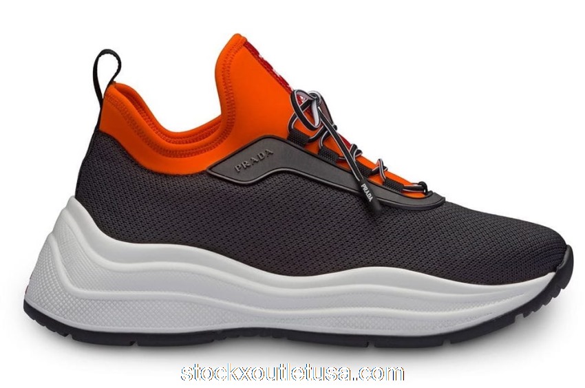 Outlet Prada Neoprene Orange Black 4E3406_3KTP_F091F