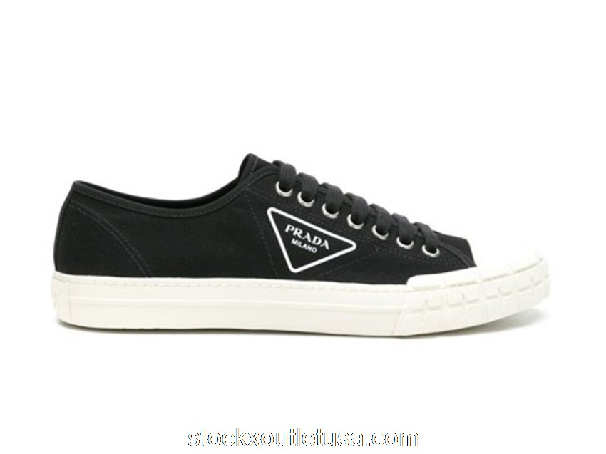 Outlet Prada Wheel Cassetta Low Black White 4E35482OFZF057Z