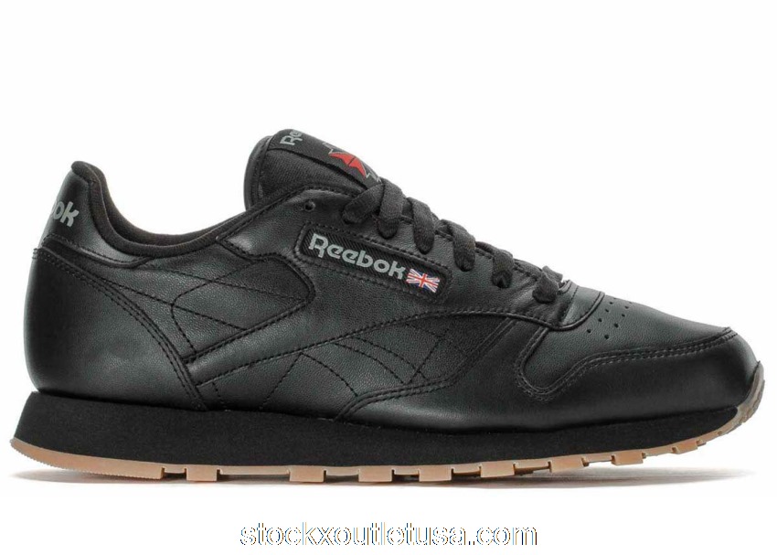 Outlet Reebok Classic Leather Black Gum 49798