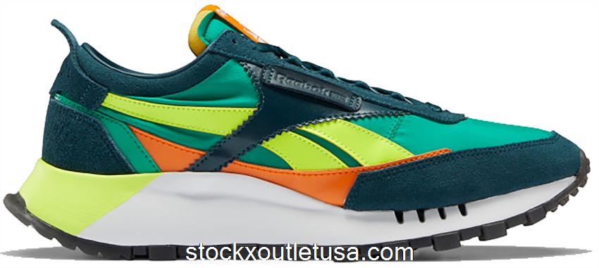 Outlet Reebok Classic Leather Legacy Court Green Solar Yellow FY7335