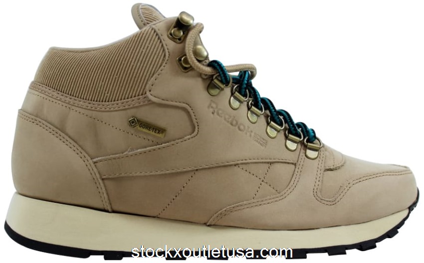 Outlet Reebok Classic Leather Mid Gortex Canvas/Paperwhite-Gem-Black V48355