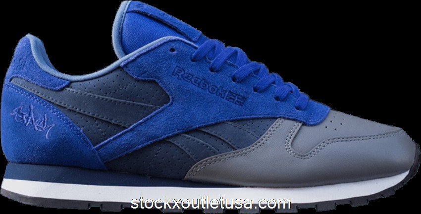 Outlet Reebok Classic Leather R12 Stash Blue V54166