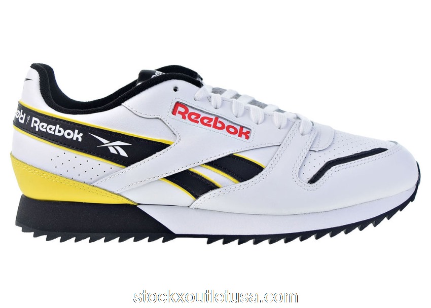 Outlet Reebok Classic Leather RippIe White Primal Red Yellow EG5219