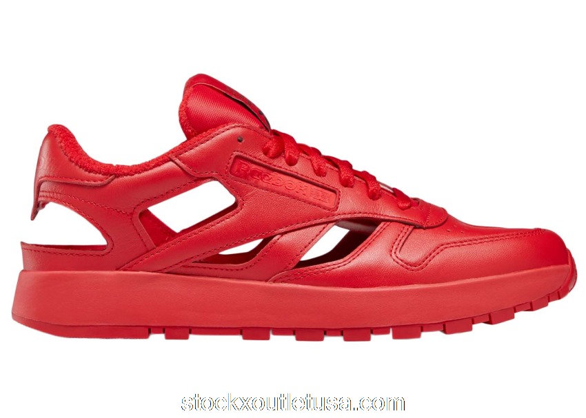 Outlet Reebok Classic Leather Tabi Decortique Low Maison Margiela Red GZ0947