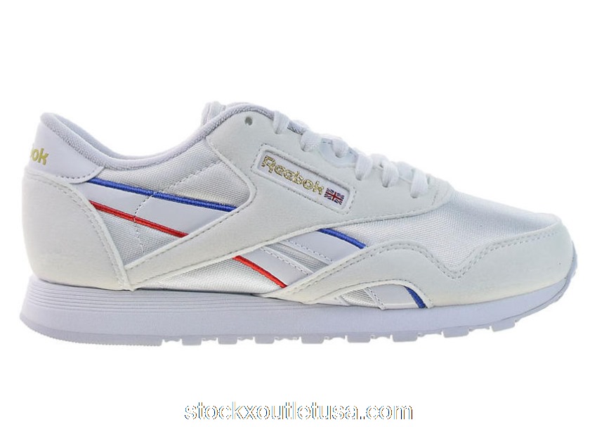 Outlet Reebok Classic Nylon White Radiant Red Blue (W) EG5909