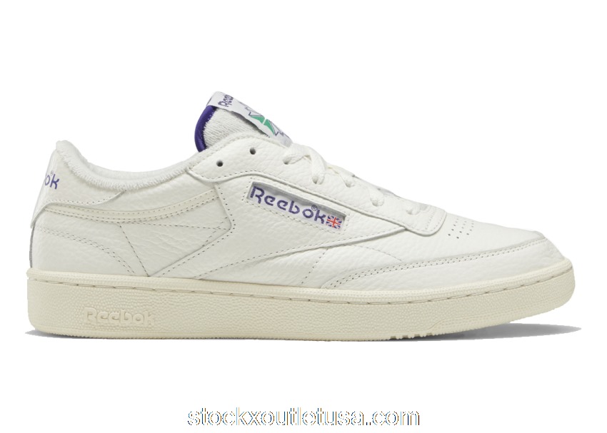 Outlet Reebok Club C 85 Chalk Bold Purple GW5335