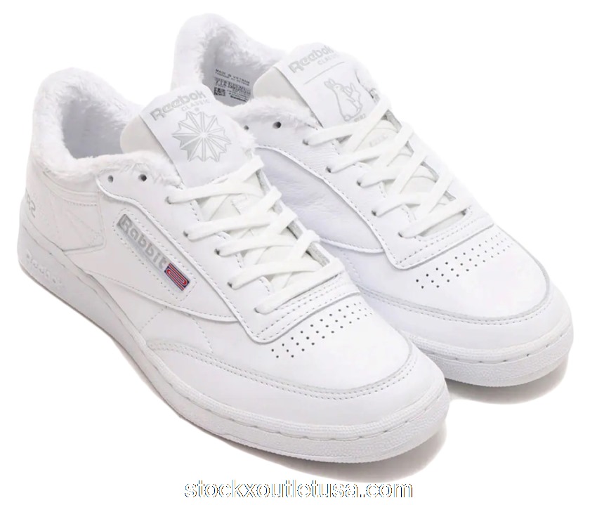 Outlet Reebok Club C 85 FR2 x Atmos Triple White GZ4035