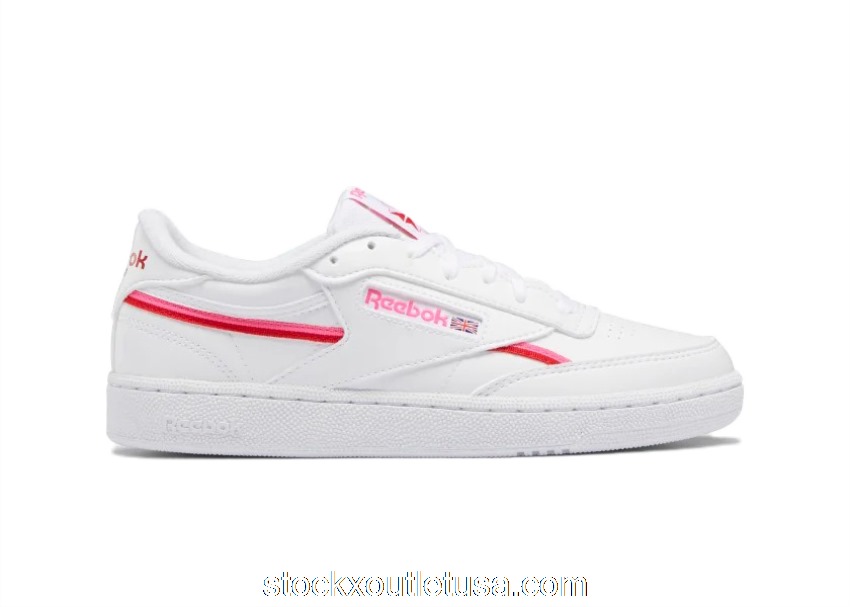 Outlet Reebok Club C 85 Vegan White Atomic Pink (W) GZ3663