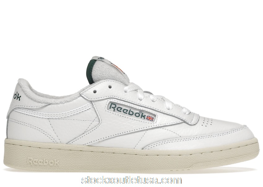 Outlet Reebok Club C 85 White Dark Green GW5334