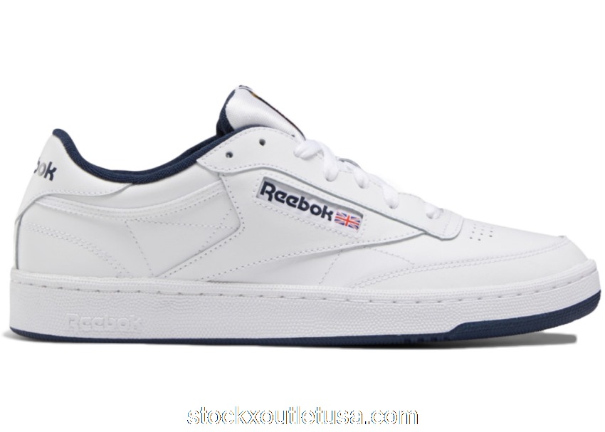 Outlet Reebok Club C 85 White Navy AR0457