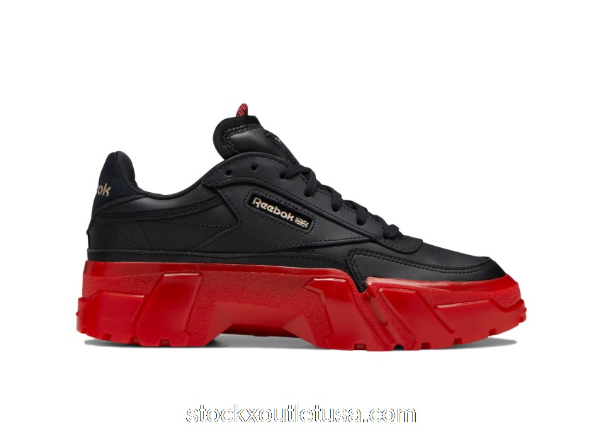 Outlet Reebok Club C Cardi B Black Red GW7727