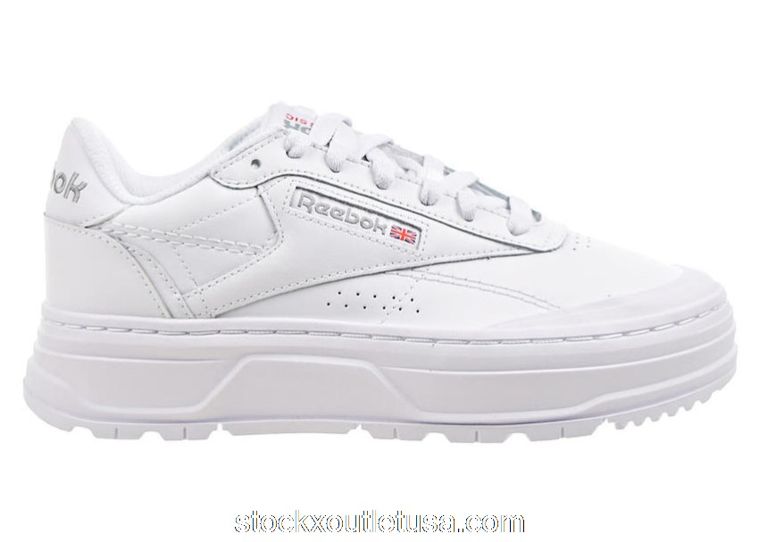 Outlet Reebok Club C Double Geo White Pure Grey (W) GW0223