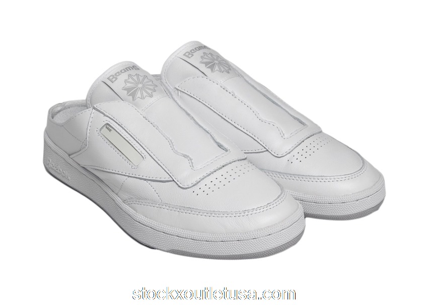 Outlet Reebok Club C Laceless Mule Beams White GX3853