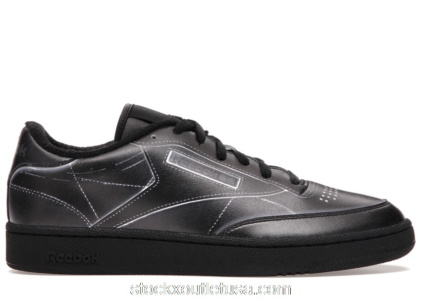 Outlet Reebok Club C Maison Margiela Black H02361