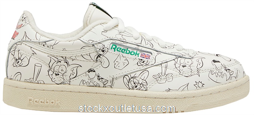 Outlet Reebok Club C Tom & Jerry All-Over (GS) FX4012