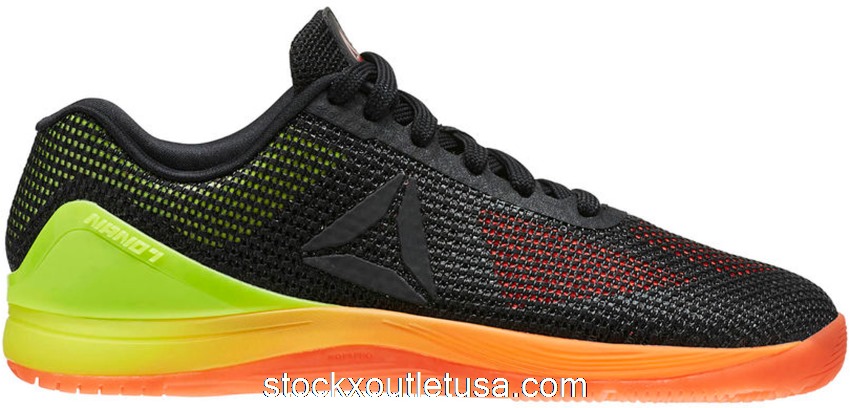 Outlet Reebok Crossfit Nano 7 Black Orange Yellow BD2796