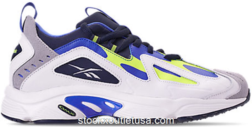Outlet Reebok DMX 1200 Low White Lime Navy CN7119