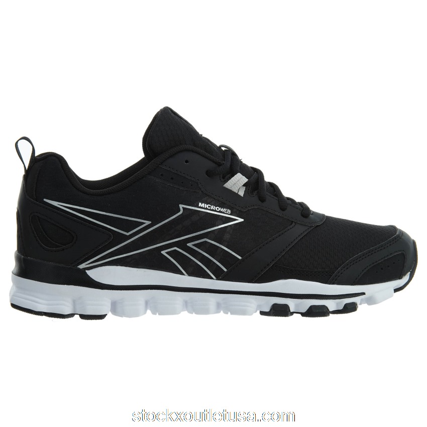 Outlet Reebok Hexaffect Run Black Mettallic Silver White M47775