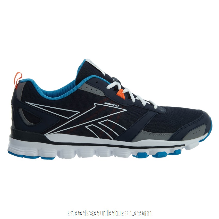Outlet Reebok Hexaffect Run Indigo Blue Orange White M47495