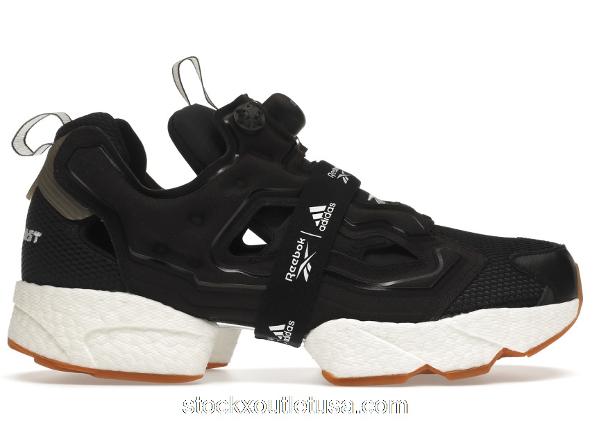 Outlet Reebok Instapump Fury Boost Black White Gum FU9239