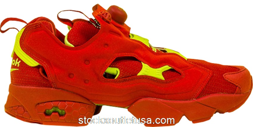 Outlet Reebok Instapump Fury Packer Shoes OG Division Red AR3498